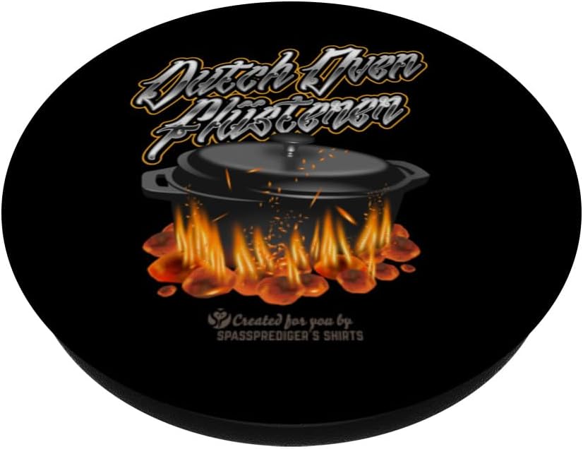 Dutch Oven Whisperer Lettering Over Dutch Oven PopSockets Standard PopGrip